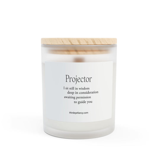 "Projector Power Candle – 11oz Human Design Gift for Mindful Vibes, Chill Time & Self-Discovery"